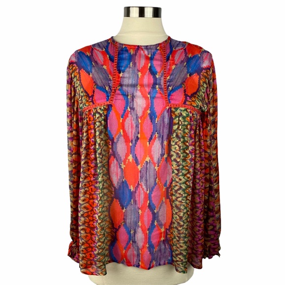 Anthropologie Tops - NEW ANTHROPOLOGIE BL-NK Miranda Peasant Blouse S